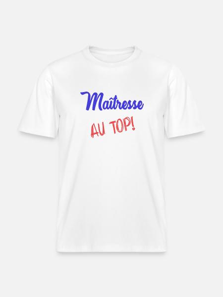 MISTRESS - RELAXED FIT Unisex Organic T-Shirt - white