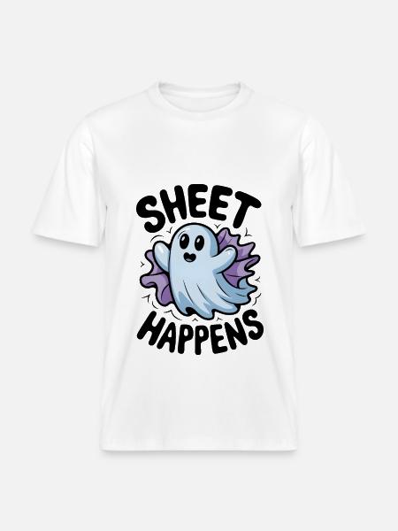 Blatt passiert - RELAXED FIT Unisex Organic T-Shirt - Weiß
