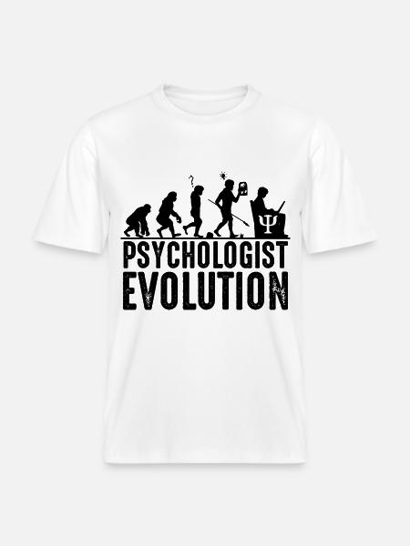 psychologue -  T-shirt unisexe RELAXED FIT en coton bio - blanc