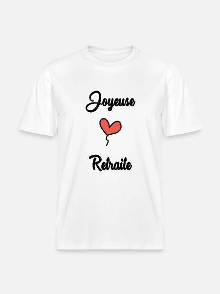 COLLEAGUE. START. RETIREMENT -  RELAXED FIT Unisex Organic T-Shirt - white