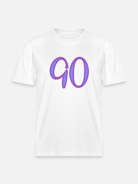 90 -  RELAXED FIT Unisex Organic T-Shirt - white