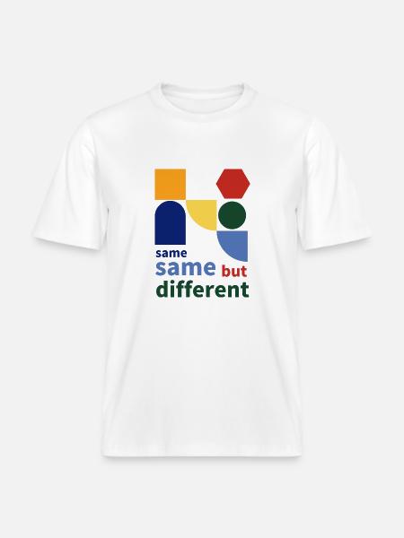 same same but different - RELAXED FIT Unisex Organic T-Shirt - Weiß