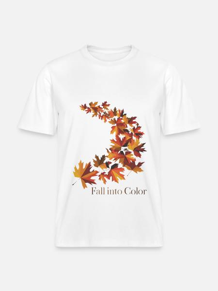 Fallen Sie in Farbe - RELAXED FIT Unisex Organic T-Shirt - Weiß