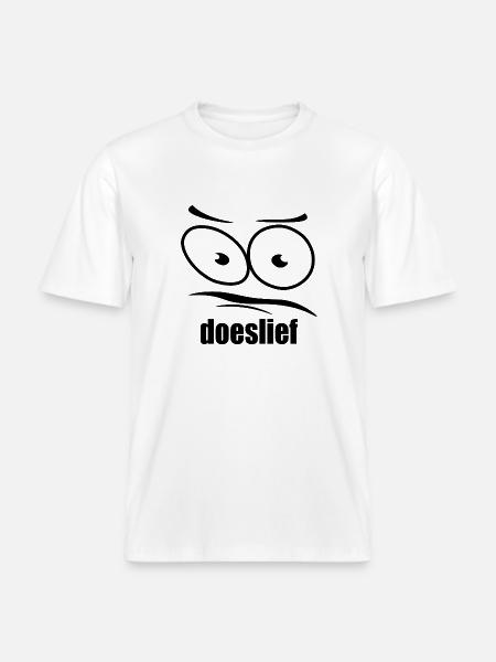 doeslief flehende Augen mit Fragezeichen-Blick - RELAXED FIT Unisex Organic T-Shirt - Weiß