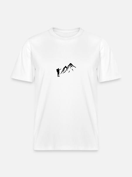 Trekking - RELAXED FIT Unisex Organic T-Shirt - Weiß