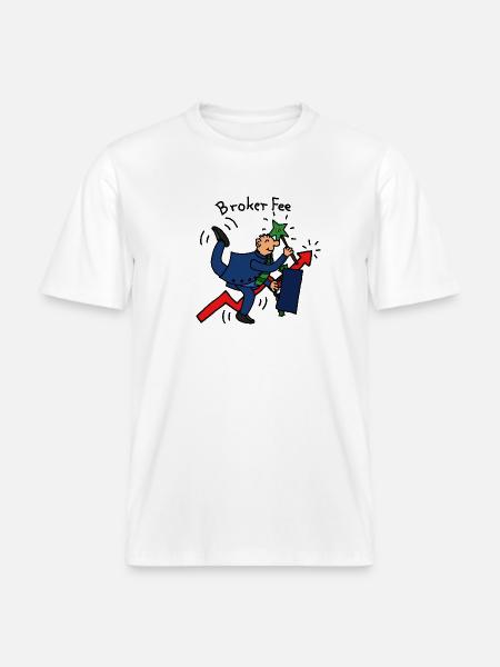 Broker Fee -  RELAXED FIT Unisex Organic T-Shirt - Weiß