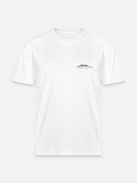 feather -  RELAXED FIT Unisex Organic T-Shirt - white
