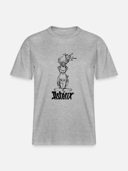 Asterix & Obelix - Asterix model -  RELAXED FIT Unisex Organic T-Shirt - heather grey