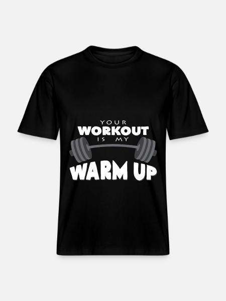 dumbbell - RELAXED FIT Unisex Organic T-Shirt - black