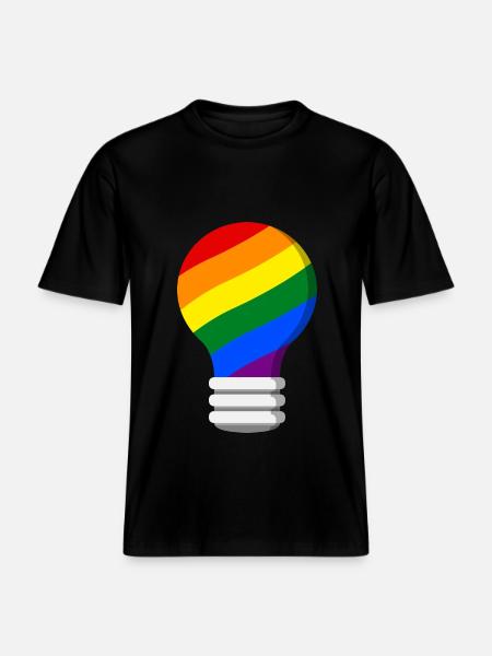 Gay Pride - RELAXED FIT Unisex Organic T-Shirt - black