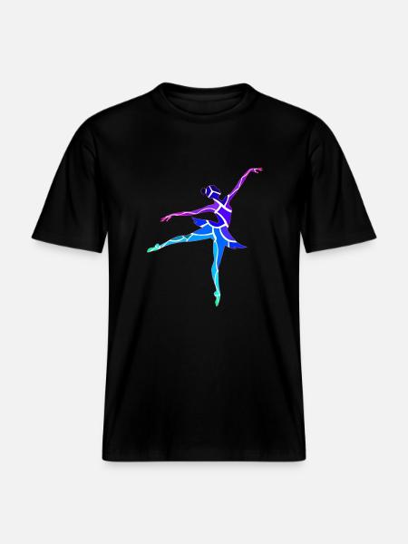 Danseur - T-shirt unisexe RELAXED FIT en coton bio - noir