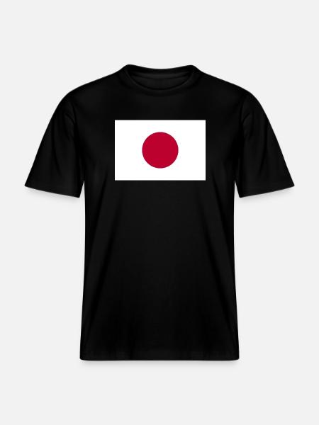 Japan - RELAXED FIT Unisex Organic T-Shirt - Schwarz