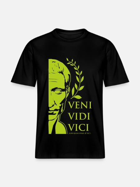 César vert - T-shirt unisexe RELAXED FIT en coton bio - noir