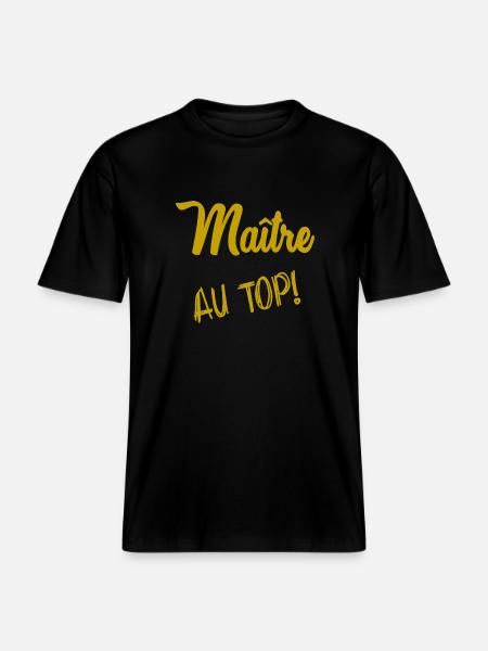 MASTER. MASTER -  RELAXED FIT Unisex Organic T-Shirt - black
