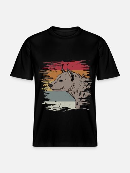 Hyäne -  RELAXED FIT Unisex Organic T-Shirt - Schwarz
