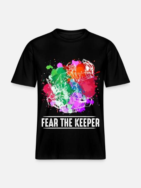 hockey -  T-shirt unisexe RELAXED FIT en coton bio - noir