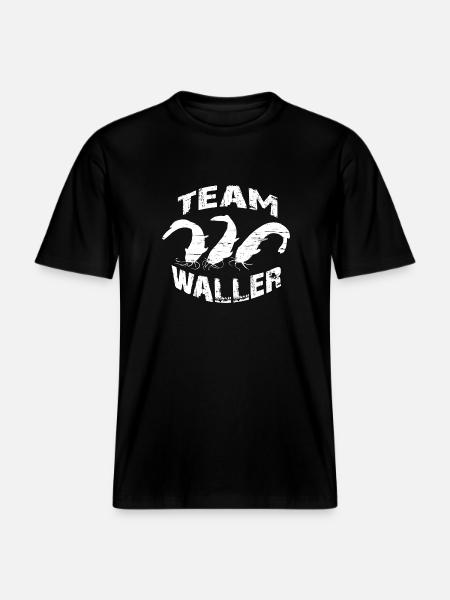 Welsangler - Sportfischer - RELAXED FIT Unisex Organic T-Shirt - Schwarz