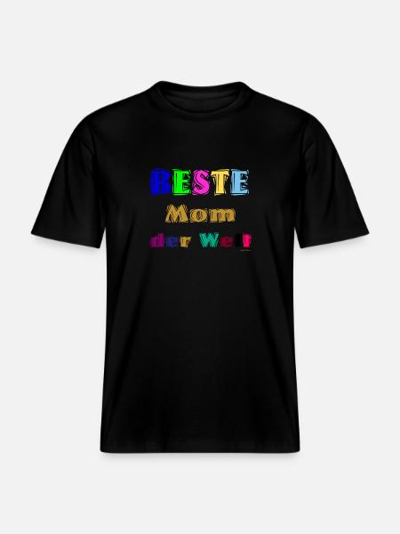 Beste Mutter der Welt - RELAXED FIT Unisex Organic T-Shirt - Schwarz