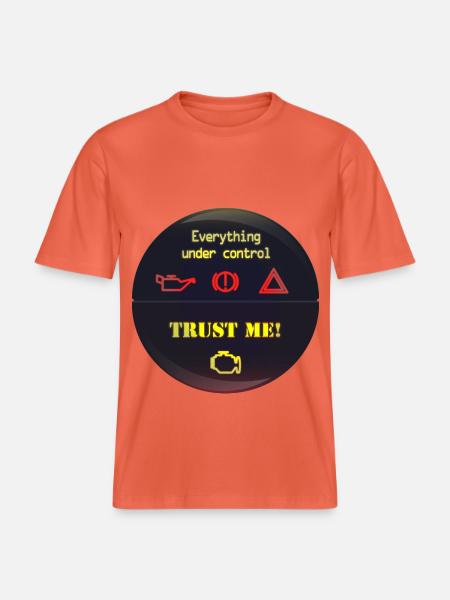 Under Control Trust Me -  RELAXED FIT Unisex Organic T-Shirt - Hellrot