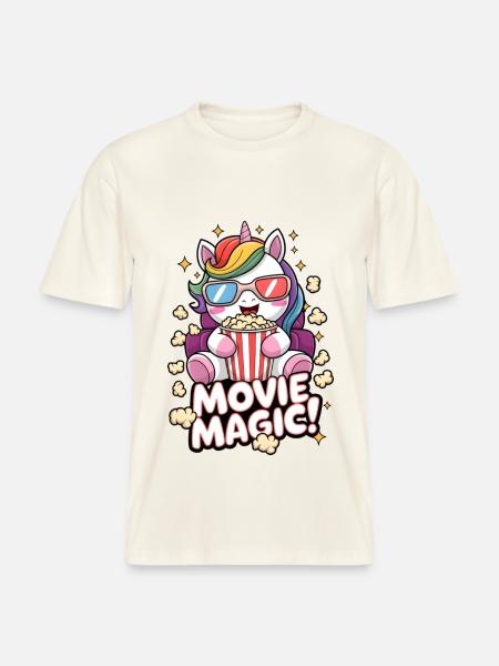 Movie Magic! -  RELAXED FIT Unisex Organic T-Shirt - natural white