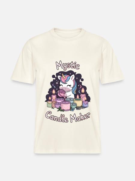 Mystic Candle Maker. -  RELAXED FIT Unisex Organic T-Shirt - natural white