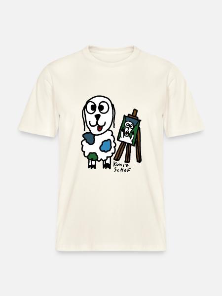 Kunst ScHoF - RELAXED FIT Unisex Organic T-Shirt - Naturweiß