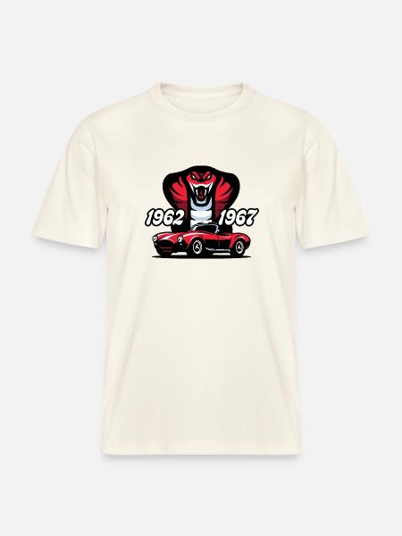 The Red Snake - RELAXED FIT Unisex Organic T-Shirt - natural white