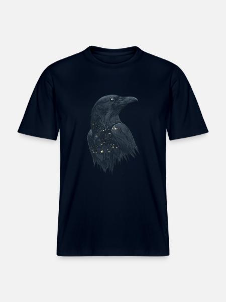 Raven - RELAXED FIT Unisex Organic T-Shirt - french navy