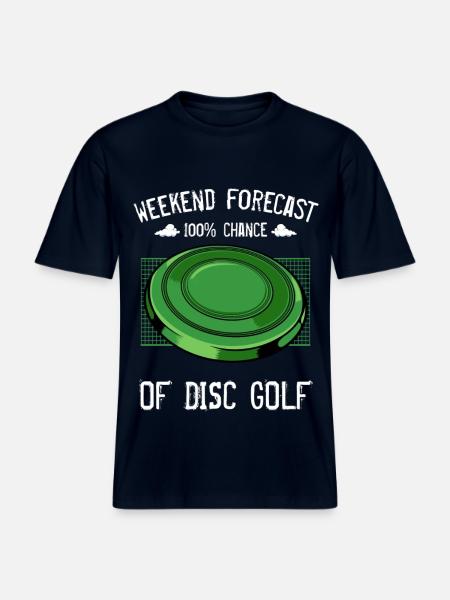 frisbee - T-shirt unisexe RELAXED FIT en coton bio - marine