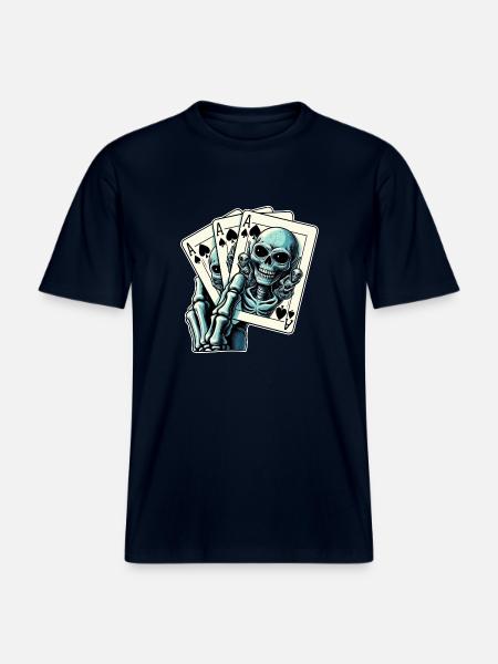 Jeu de cartes Alien -  T-shirt unisexe RELAXED FIT en coton bio - marine