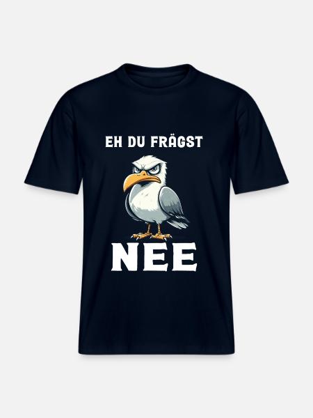 Bevor du fragst nein, Möwe - RELAXED FIT Unisex Organic T-Shirt - Navy