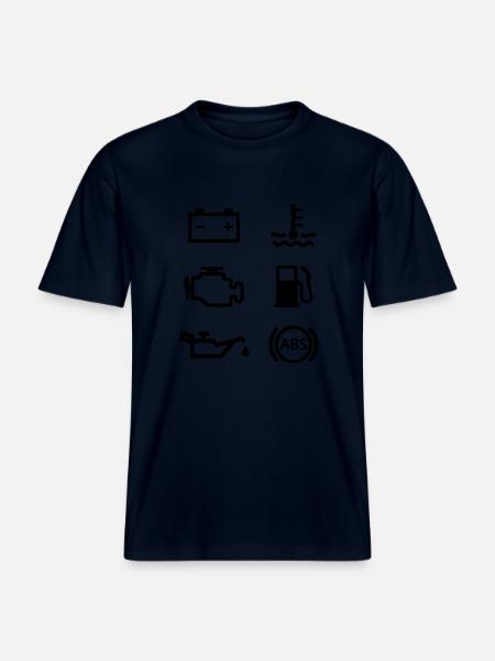 Autolichter -  RELAXED FIT Unisex Organic T-Shirt - Navy