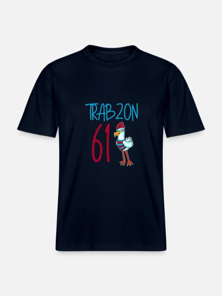 Trabzon 61 Turkey city - RELAXED FIT Unisex Organic T-Shirt - french navy