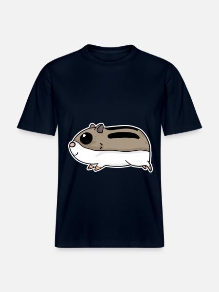 Hamster mignon -  T-shirt unisexe RELAXED FIT en coton bio - marine