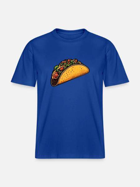 Tacos -  T-shirt unisexe RELAXED FIT en coton bio - bleu foncé