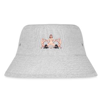 Yoga Erotik nackte Frauen nackt Yoga Yogi - Stanley/Stella recycelter Bucket Hat - Grau meliert - Vorne