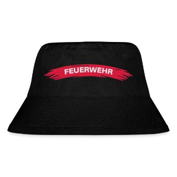 FEUERWEHR - Stanley/Stella recycelter Bucket Hat - Schwarz - Vorne