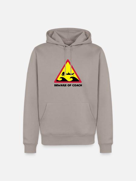 Beware Of Coach - Opti Edition - Männer Premium Bio Hoodie - Taupe