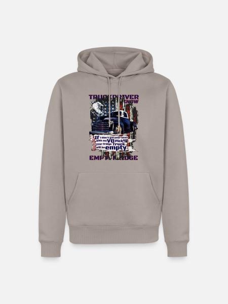V8 Truck Beer Patriot - Männer Premium Bio Hoodie - Taupe