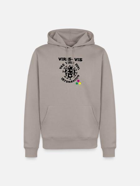 Virus Invasion - Männer Premium Bio Hoodie - Taupe