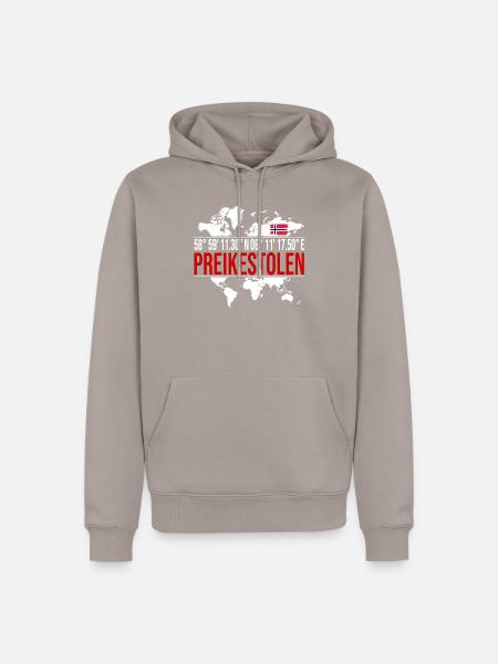Preikestolen - Männer Premium Bio Hoodie - Taupe