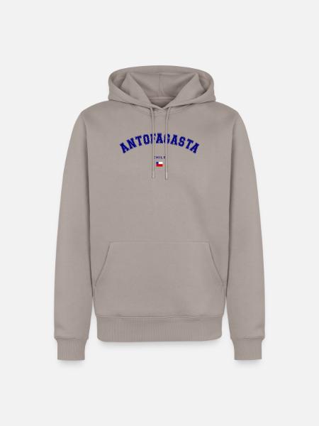 Antofagasta Chile College Look - Männer Premium Bio Hoodie - Taupe