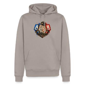 Gamer Motiv  Taktik Shooter Desin Gesch Nerd Gamer - Männer Premium Bio Hoodie - Taupe - Vorne - Nico (187cm)