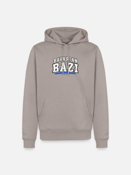 Bavarian Bazi Bergflix - Männer Premium Bio Hoodie - Taupe