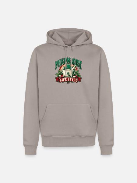 Lebensstil als Apotheker - Männer Premium Bio Hoodie - Taupe