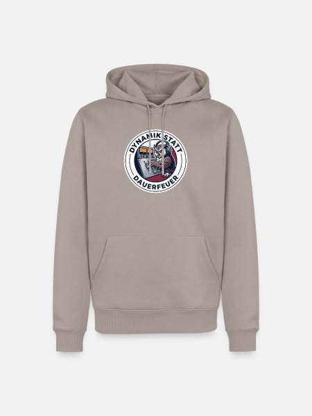 Tontechniker Dynamik Mastering Tonstudio - Männer Premium Bio Hoodie - Taupe