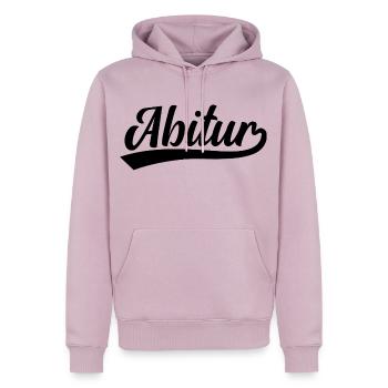 Abitur Abi - Männer Premium Bio Hoodie - Altrosa - Vorne - Nico (187cm)