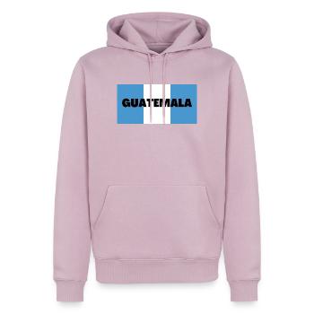 Guatemala in guatemaltekischen Flaggenfarben - Männer Premium Bio Hoodie - Altrosa - Vorne - Nico (187cm)