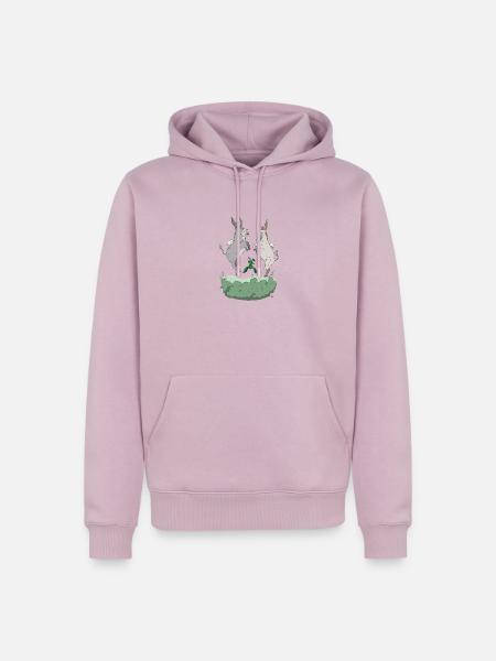 Fliegende Esel – FeArt - Männer Premium Bio Hoodie - Altrosa