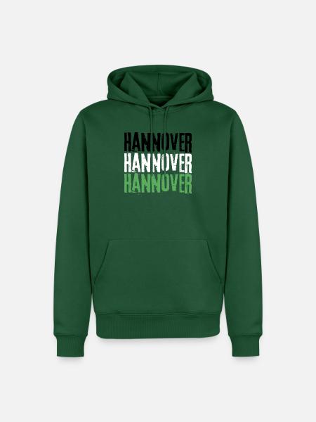 Hannover - Männer Premium Bio Hoodie - Flaschengrün